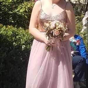 Rose Gold Sequined Top Small